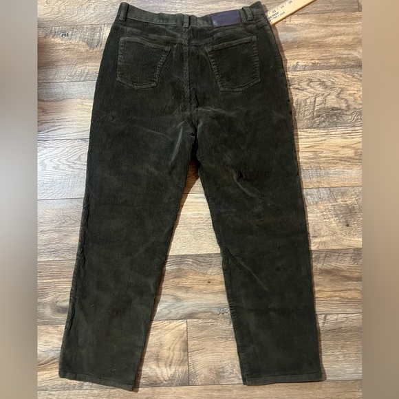 Lauren Jeans Co. Ralph Lauren Pants Women's 12p Green Corduroy Straight 31x26 - Picture 4 of 5